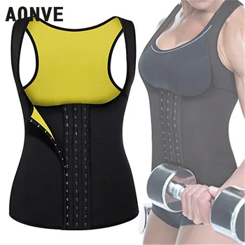 

AONVE Body Shapewear Women Corset Black Waist Trainer Sport Sexy Lingerie Motion Sleeveless Modeling Strap Gym 2020 New
