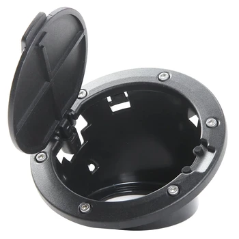 

Matt Black Gas Tank Cap Cover Fuel Filler Door for 2007-2016 Jeep Wrangler JK 2/4 Door
