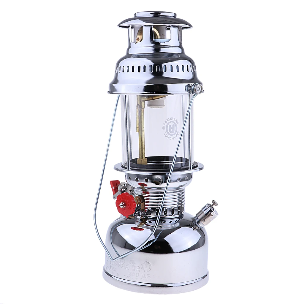 Portable Outdoor Gas Lantern Camping Hiking Light Safety Kerosene Oil