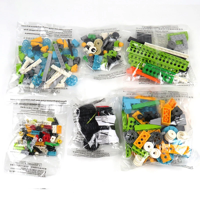 276 Pz/Set Moc Building Blocks Mattoni High-Tech Beams Gears Axle And Connectors Parts Kit Per 45300 Wedo 2.0 Core Set Giocattoli Fai Da Te