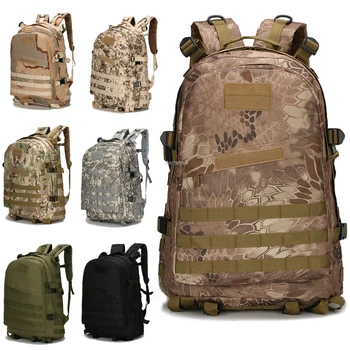 

40L Large Capacity Army Tactical Backpack Molle Military Paintball Bags Waterproof Outdoor Hunting Climbing Hiking Backpacks