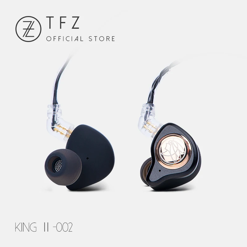 TFZ KING II Hifi Monitor Earphones,3.5mm Wired Stereo Headset HIFI Music Earphone Earbud