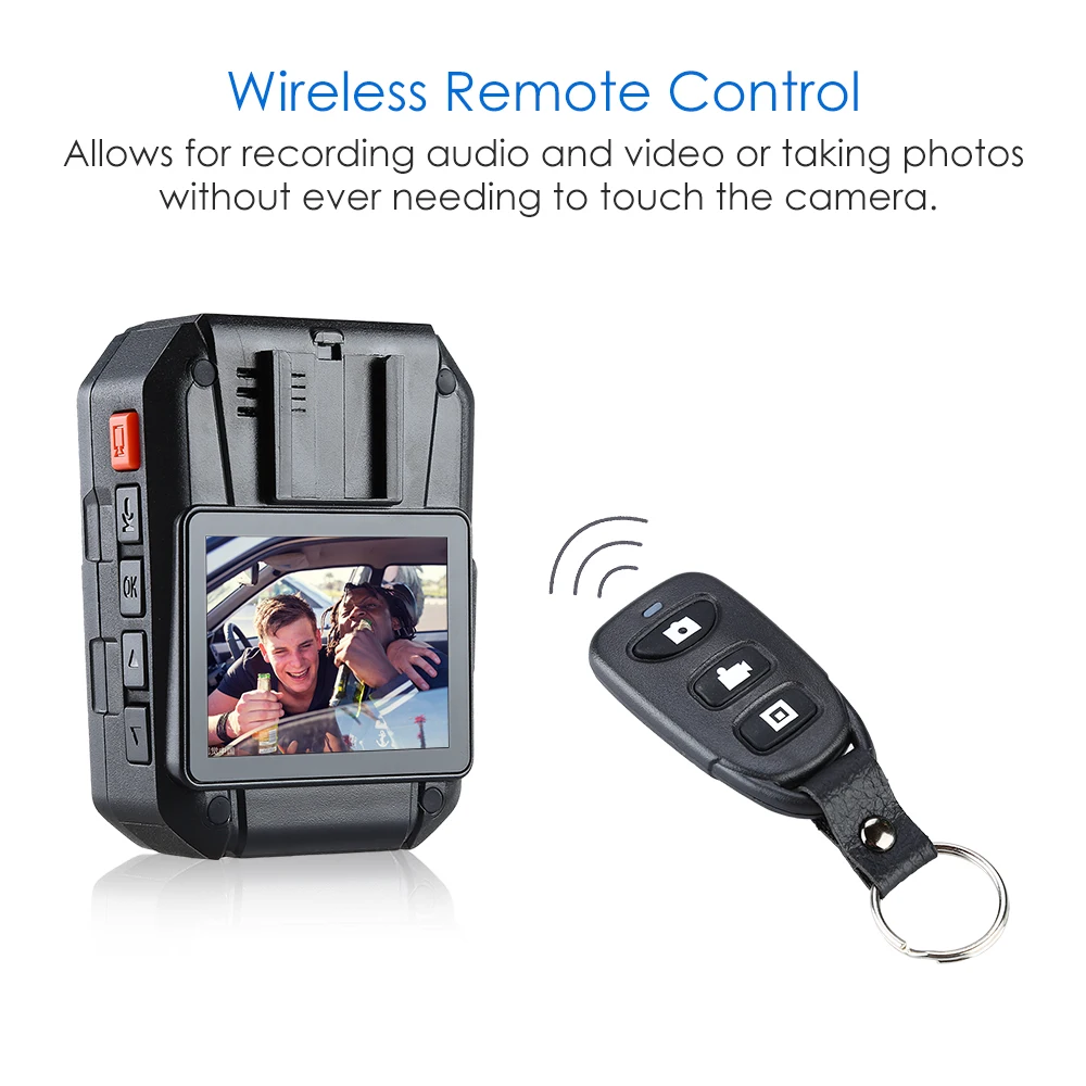  BOBLOV WA7-D Mini Camera 32GB HD 1296P Wearable Camera IR Video Recorder Security Cam Remote Contro