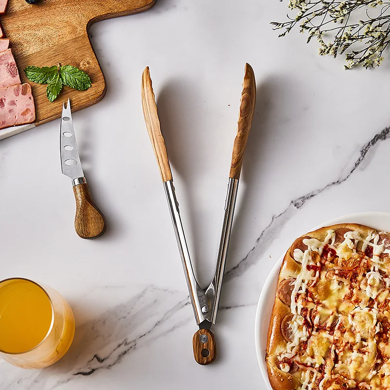 Konco BBQ Grilling Tong Salad Bread Dessert Food Clip for Cooking food tongs kitchen food clips