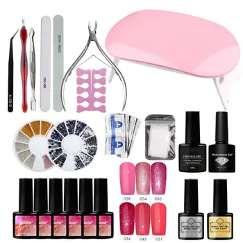 

Nail Set UV LED Lamp Dryer Nail Gel Polish Kit Manicure Tools Set Electric Nail Drill For Nail Tools