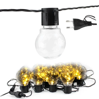 

20Pcs Led Bulbs Kit 6M Led String Lights 220V with EU Plug Led Bulbs Lights Chain Decoration for Garden Patio Party Holiday