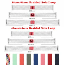 

1:1 Braided Solo Loop for Apple Watch band series 7 6 SE 5 4 3 Elastic belt bracelet Sport Strap for iWatch 38mm 42mm Wristband