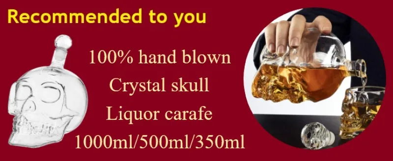 Skull decanter crystal