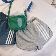 Детские спортивные шорты на лямках; коллекция года; сезон лето; корейский стиль; детская одежда; стиль; оригинальные повседневные шорты для мальчиков; универсальная верхняя одежда