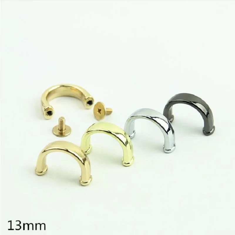 

10pcs/lot luggage, handbags, leather hardware accessories, arch bridge bag shoulder strap hanging buckle inner diameter 13mm