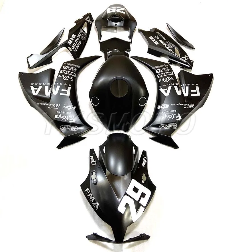 

Аксессуары для мотоциклов ABS комплект обтекателей под давлением Подходит для Honda CBR1000RR 2012 13 14 15 2016 матовый черный CBR1000