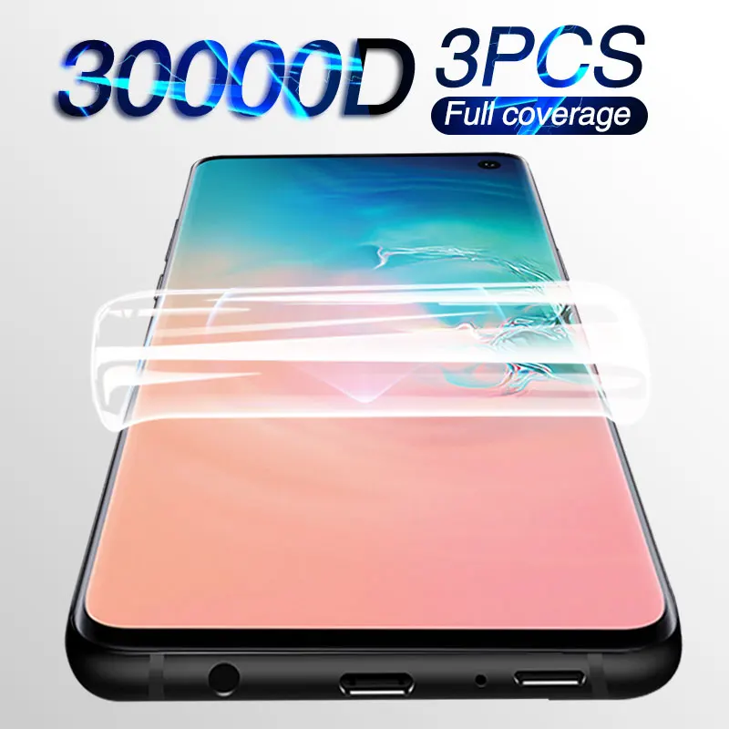 Premium Full-Coverage Hydrogel Screen Protector - 3 Pack