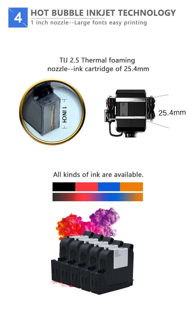 Portable Expiry Date Batch Code Handheld screen Inkjet Printer/Code Printing Machine