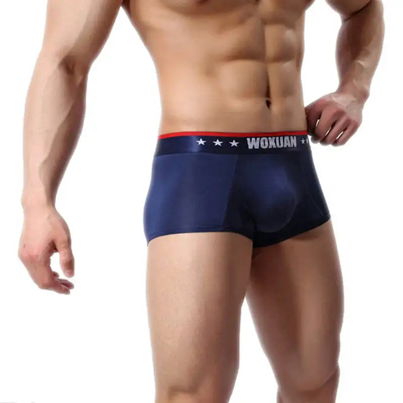 

Men's Underwear Ultra Thin Boxer Shorts Sexy Males Breathable Underpants Low Rise Bugle Pouch Boxers Trunks Lingerie Hot Sale