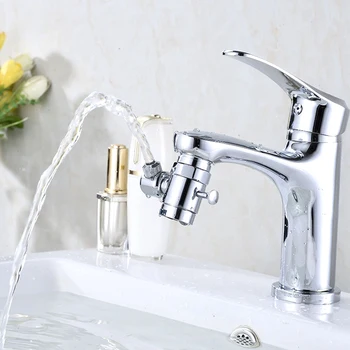 

Copper Sink Water Saving Bubbler Sprayer Rotatable Splash Proof Easy Install Adapter Faucet Aerator Universal Kitchen Bathroom