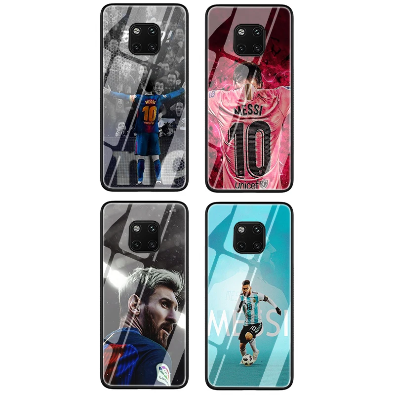 Lionel messi чехол из закаленного стекла для телефона для huawei 8X9 10 Lite P10 20 30 Lite Mate20 pro Lite P Smart