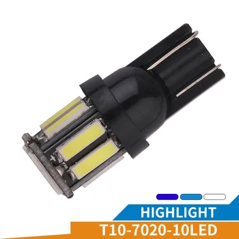 

T10 W5W 7020 SMD Car T10 LED 194 168 Wedge Replacement Reverse Instrument Panel Lamp White Bulbs For Clearance Lights 12V