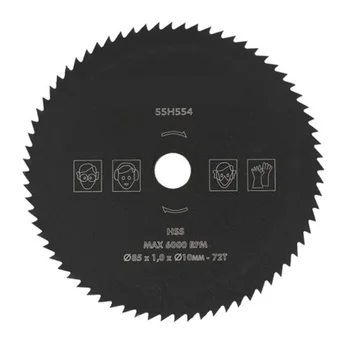 

72 Teeth 85mm*10mm HSS Circular Saw Blade Metal Wood Cutting Disc Wheel Durable