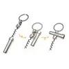 Multifunctional Zinc Alloy 3 In 1 Bottle Opener Keychain Outdoor Portable Mini Wine Beer Can Opener Keychain Jewelry ► Photo 3/6