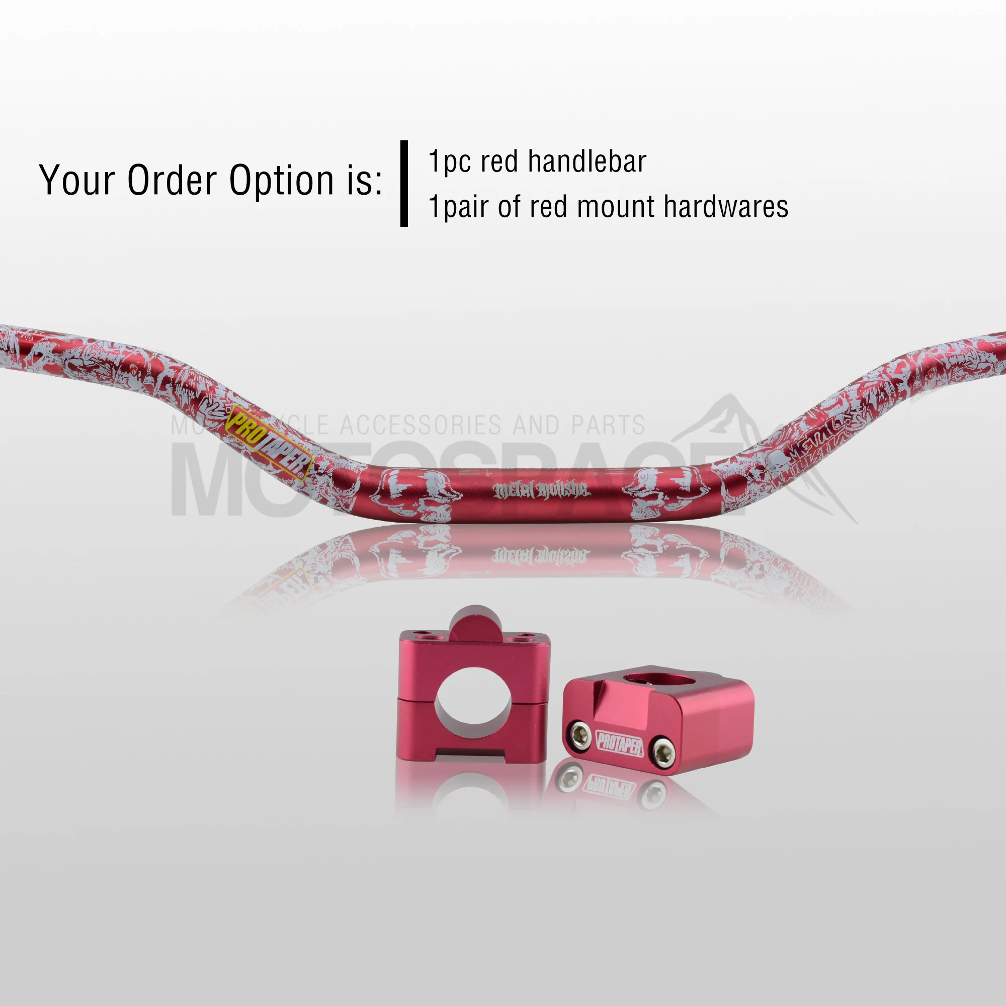 Red Combo2 Руль для Pro Taper Pack Bar 1-1/" Mulisha ручка бар колодки Захваты Pit Pro Гонки Грязь велосипед ямы мотоцикл с адаптер cnc - Цвет: Red Combo2