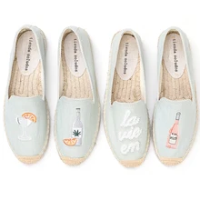 2021 moda z najwyższej półki oferta specjalna płaski obcas Denim Sapatos Zapatillas Mujer Casual Tienda Sloludos espadryle na buty mieszkania