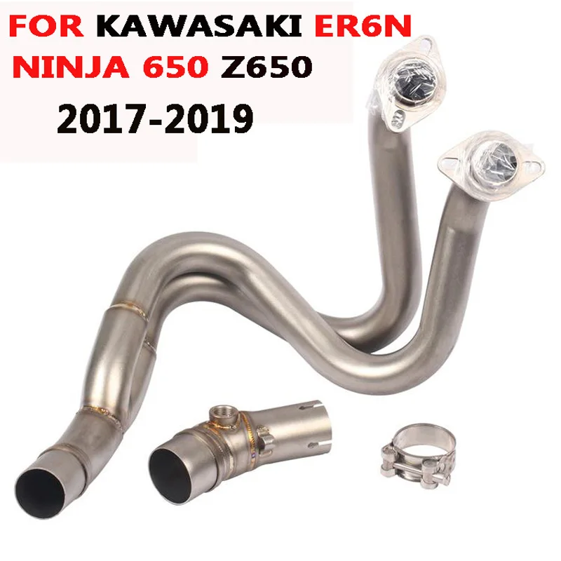 Соединитель для Kawasaki ER6N Ninja 650 Z650 2017 -2019 передняя звеньевая труба выхлопная