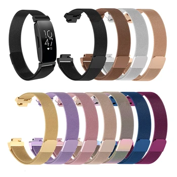 

For Fitbit Inspire HR / ace2 Band Replacement Milanese Loop Magnetic Stainless Steel Strap Bracelet Betl For Fitbit Inspire