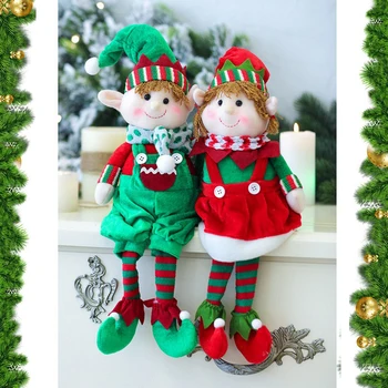 

Christmas Long-legged Elf Dolls Christmas Boy and Girl Home Decorations Pendant Christmas Long-legged Elf Dolls Ornament Pendant