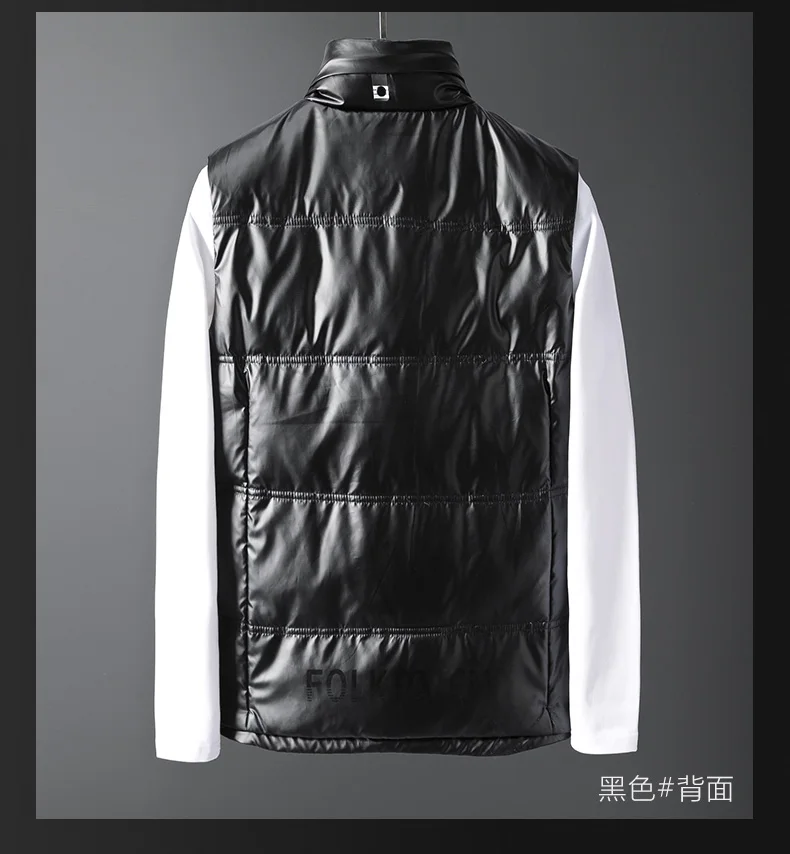 Men Jacket Vest Brand New Winter 90% White Duck Down Vest Men's Waistcoat Warm Short Sleeveless Vests Jacket Coat M-3XL