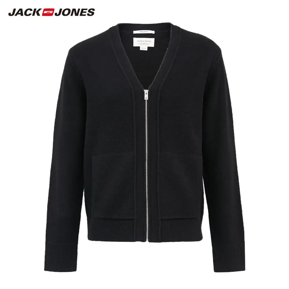 Мужской вязаный кардиган JackJones базовый свитер с v образным вырезом 219424501| |