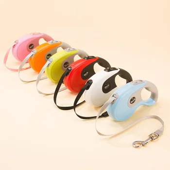 

3M/5M Retractable Dog Leash Automatic Extending Walking Lead Reflective With Free For Small Medium Dogs Collar for Dogs