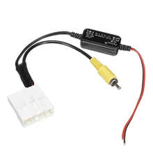 24 pinos adaptador de câmera do carro conector fio original invertendo câmera para gps cabeça unidade cabo para toyota kluger rav4