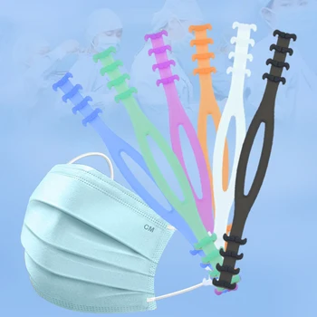 

Enduring Ear Pain Adjustable Hanging Buckle Adjustable Silicone Face Strap Hook Extender Adjuster for Ear Loop