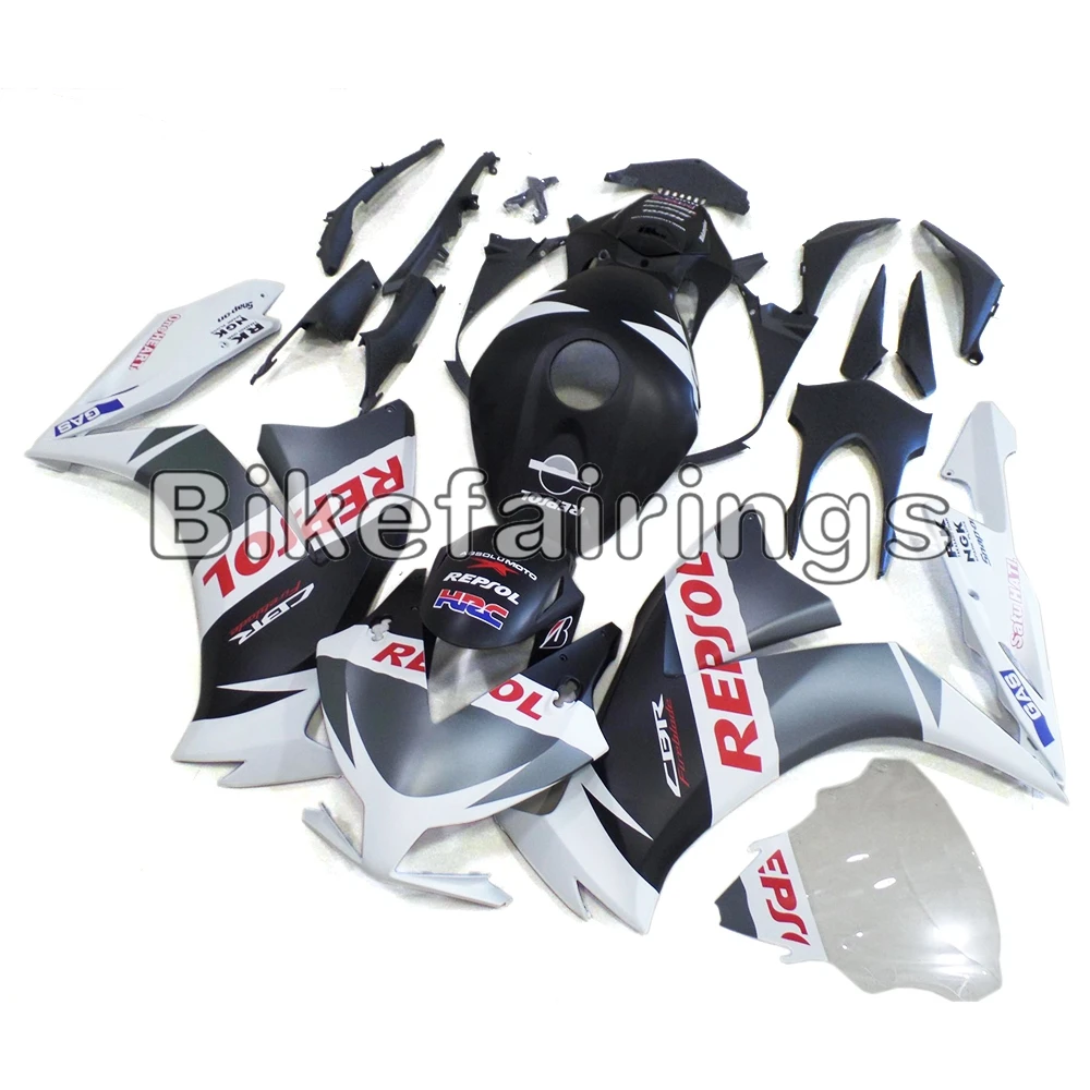 Мотоцикл Полный обтекатели для Honda CBR1000RR 2012 2013 CBR 1000 RR ABS пластиковая система впрыска Кузов-Repsol матовый белый красный