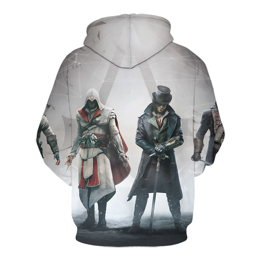 Осень и зима Assassin Creed популярная куртка игровая Приключения Классическая игра 3D печать модные толстовки для отдыха мужская Толстовка