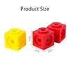Montessori Math Toys 10 Colors Rainbow Link Cubes Snap Blocks Stacking Game Educational Learning Toys For Children Diy 3D Puzzle 6