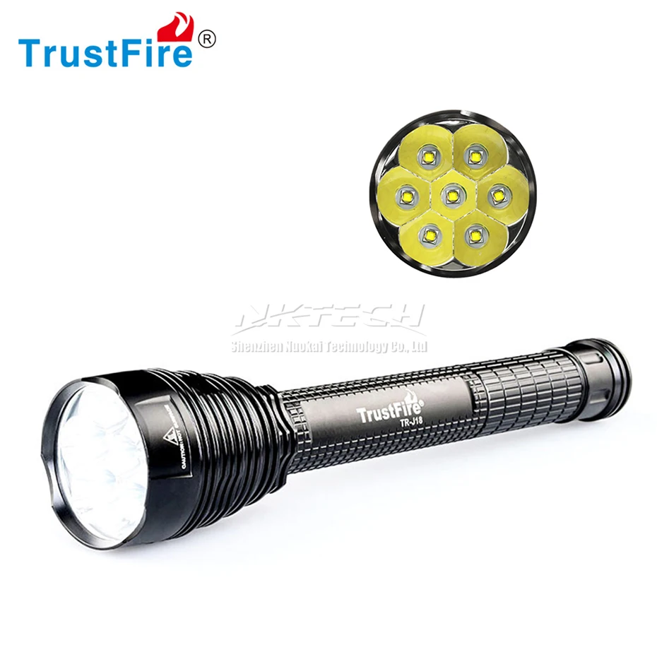  TrustFire TR-J18 LED Flashlights 8500Lumen 5-Mode 7x XML-T6 LED Torch High Power Super Bright For F - 32622468392