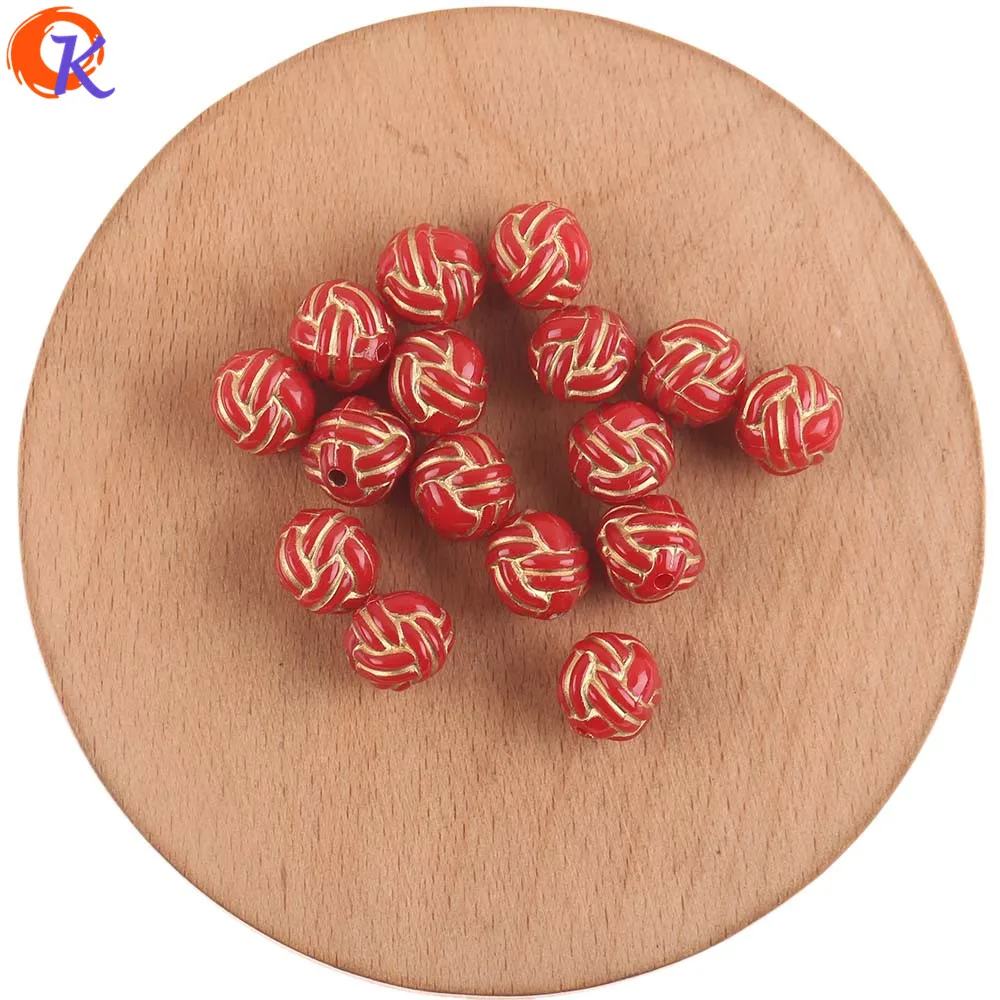 Red Сердечный дизайн 11*11 мм 730 шт Акриловые бусины/ювелирные аксессуары/бусины в античном стиле/круглая форма/ручная работа/фурнитура для сережек/Сделай сам - Цвет: Red