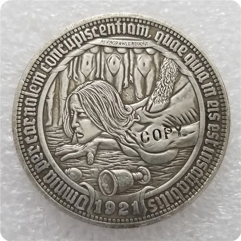 

Type #28_Hobo Nickel Coin 1921-P Morgan Dollar COPY COINS-replica commemorative coins