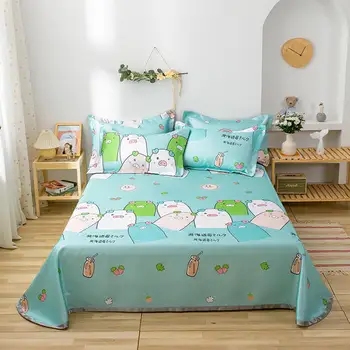 

Summer Bedding Set Ice Silk 2/3 Pcs Bed Set Bed Sheet Pillowcase Summer King Queen Full Twin Size Lace Bed Linen Folding Mat