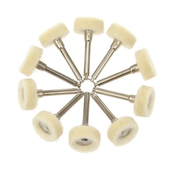 

10Pcs/lot Teeth Whitening Dental Polishing Wheel Wool Polishing Polisher Brushes for Rotary Tools Jewelry Buffing 2.35mm