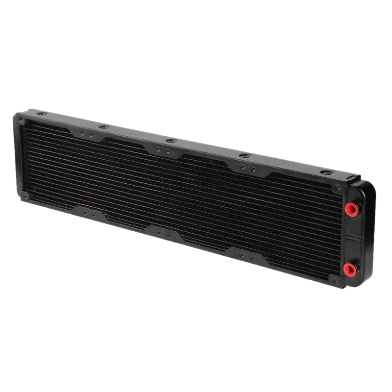 

480Mm 18 Tubes Aluminum Computer Led Cpu Water Discharge Liquid Heat Exchanger G1/4 Thread Radiator Aluminum Straight Cooling
