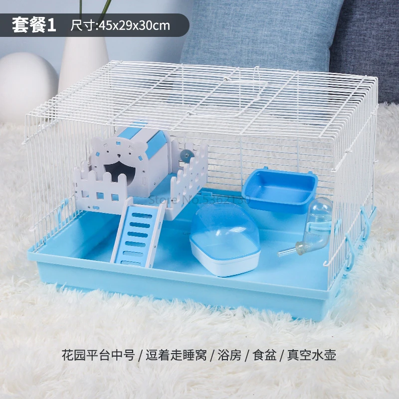 Pet Shangtian Hamster Cage Nest Golden Bear Base Cage Super Villa - Цвет: Фиолетовый