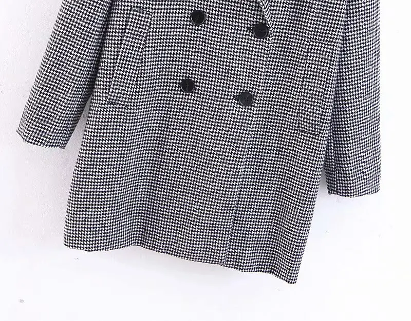 Весна, стиль, западный стиль, двубортное пальто с двойным карманом, приталенное, двубортное пальто