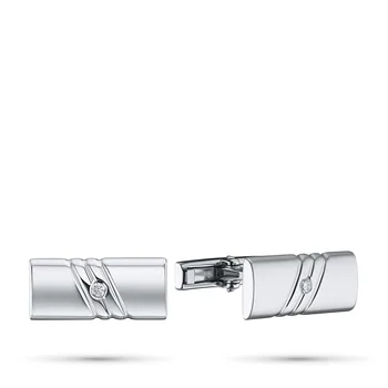 

Cufflinks in silver with diamond e0601zp01181400