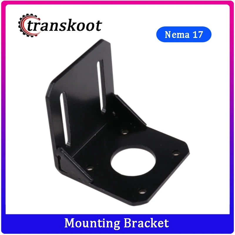 4 шт. черный Монтажный кронштейн для 42 мм Nema 17 шаговый двигатель, Nema 17 шаговый двигатель Монтажный кронштейн с винтом m3x10 и шайбами
