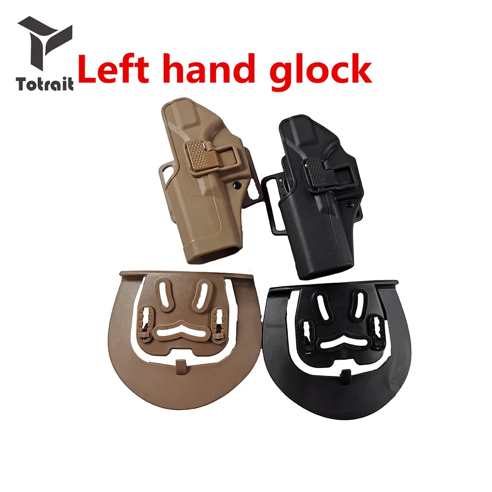 

Tactical Glock Holster Case Left Hand For Glock 17 19 22 23 31 32 Airsoft Pistol Holster Belt Waist Hunting Accessories