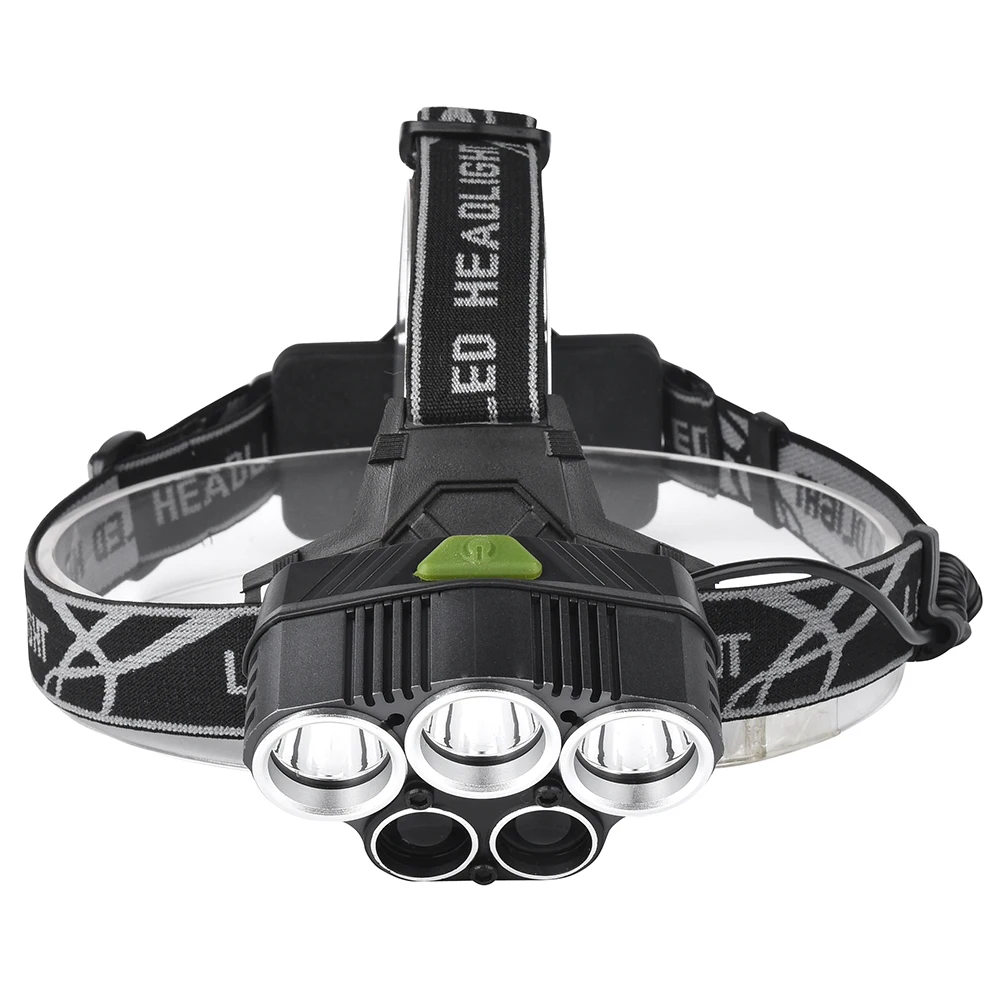 Jiguoor 1500 Lumens XML-T6+2XPE Bicycle Headlight 5 Switch Modes Blue Light Outdoor Sports HeadLamp Adjustable Headlamp
