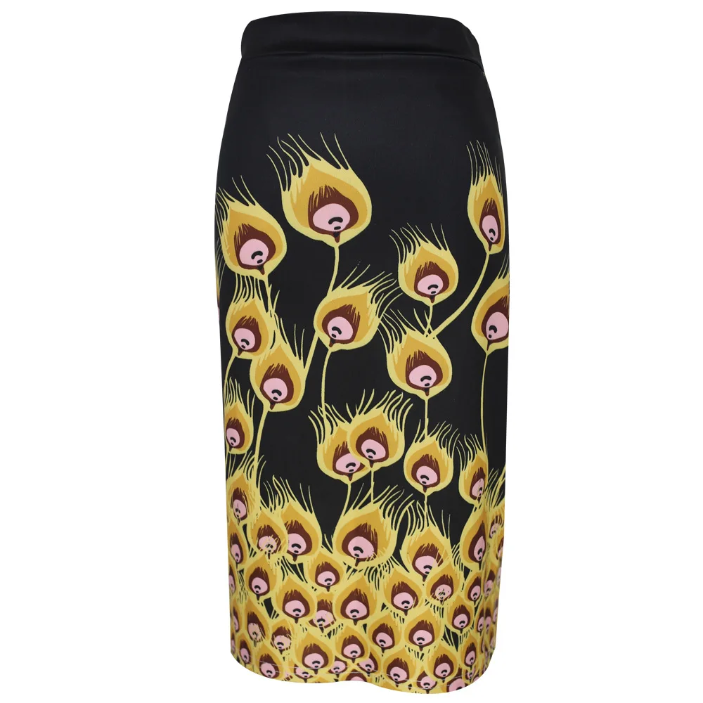spring fashion style african women printing polyester two pieces sets top and skirt