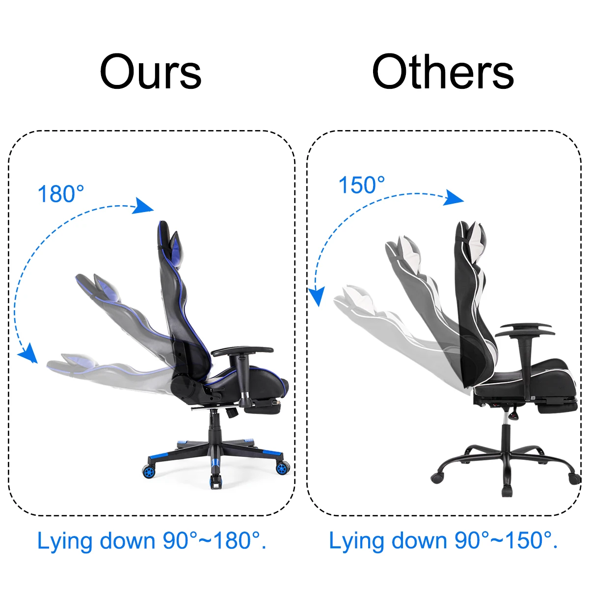  180° Wcg Gaming Chair Electrified Internet Cafe Armchair Ergonomic Computer Chair Lying Household O